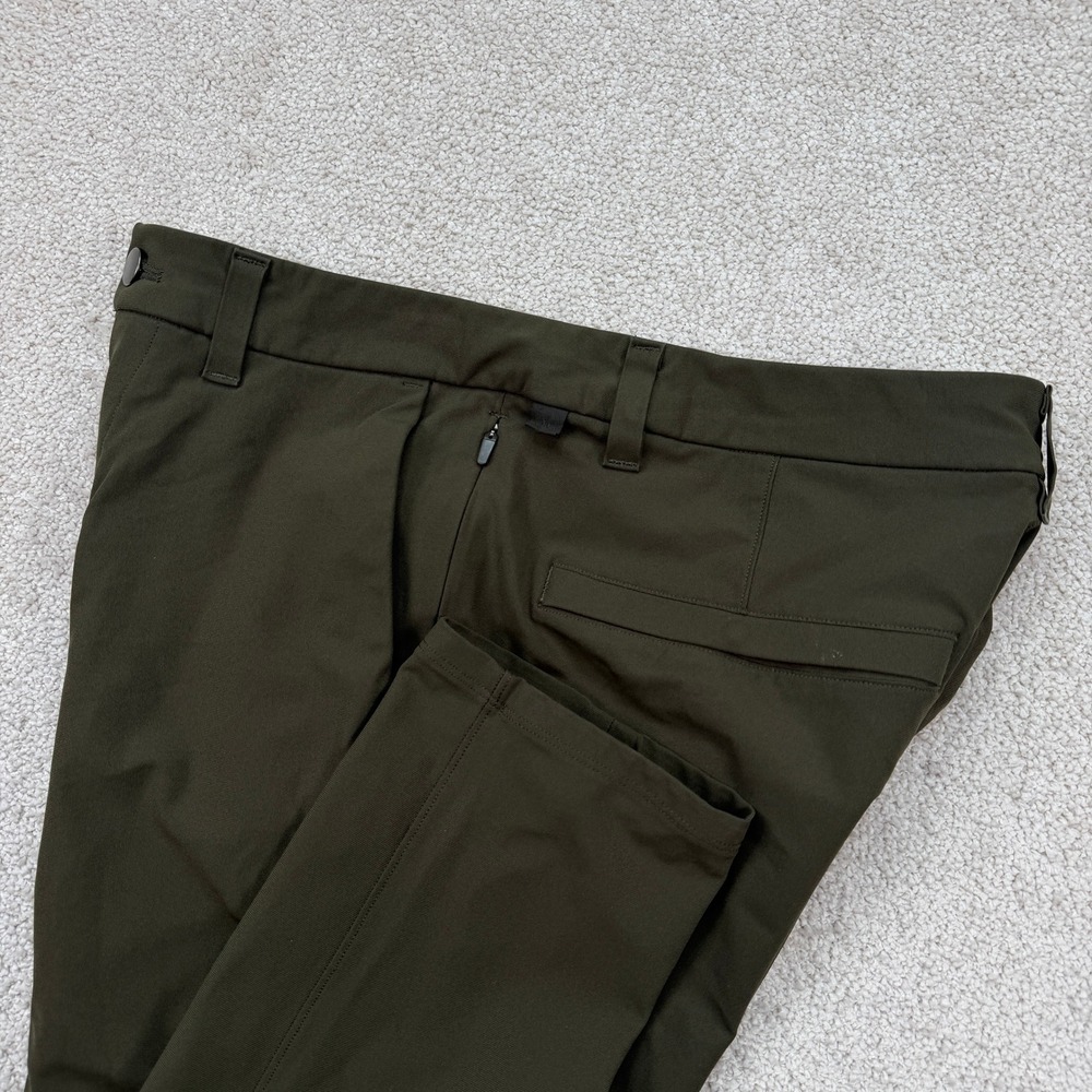 Lululemon Mens 30 ABC Slim Fit Pant Dark Olive Green Performance Chino